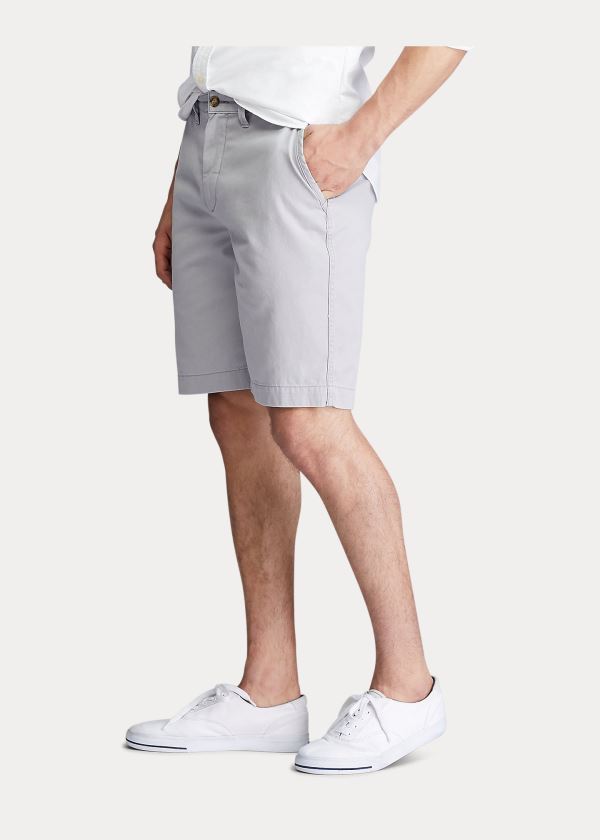 Spodenki Ralph Lauren Classic Fit Chino Short Męskie Szare | WZPK9952