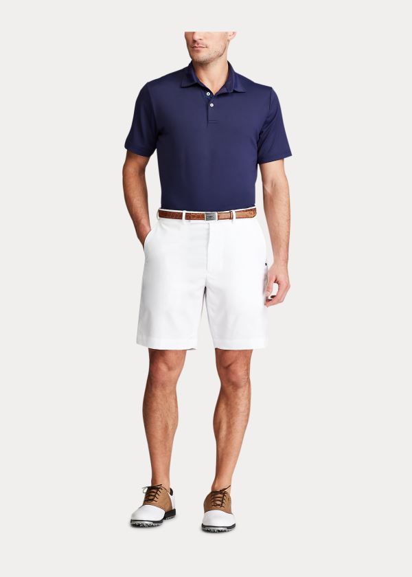 Spodenki Ralph Lauren Classic Fit Performance Short Męskie Białe | EQSB9527