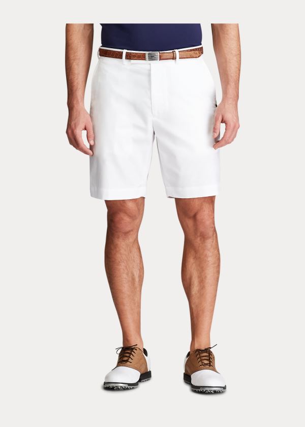 Spodenki Ralph Lauren Classic Fit Performance Short Męskie Białe | EQSB9527