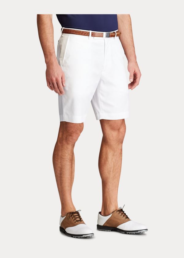 Spodenki Ralph Lauren Classic Fit Performance Short Męskie Białe | EQSB9527