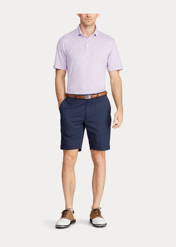 Spodenki Ralph Lauren Classic Fit Performance Short Męskie Granatowe | ISVA6797