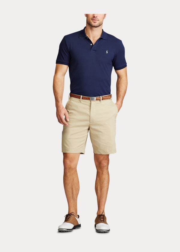 Spodenki Ralph Lauren Classic Fit Performance Short Męskie Khaki | NNCG1251