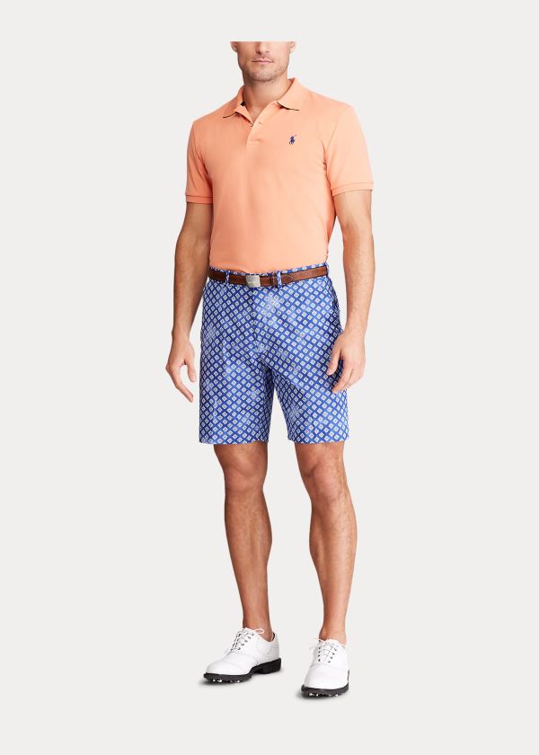 Spodenki Ralph Lauren Classic Fit Stretch Short Męskie Królewski Niebieski Granatowe | GAYF6678