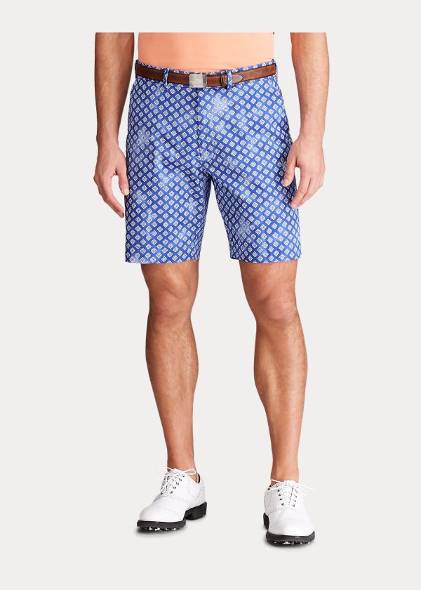 Spodenki Ralph Lauren Classic Fit Stretch Short Męskie Królewski Niebieski Granatowe | GAYF6678