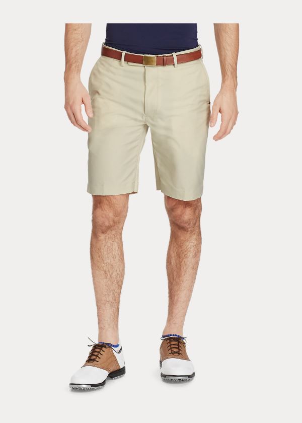 Spodenki Ralph Lauren Classic Fit Stretch Short Męskie Beżowe | JOPS9338