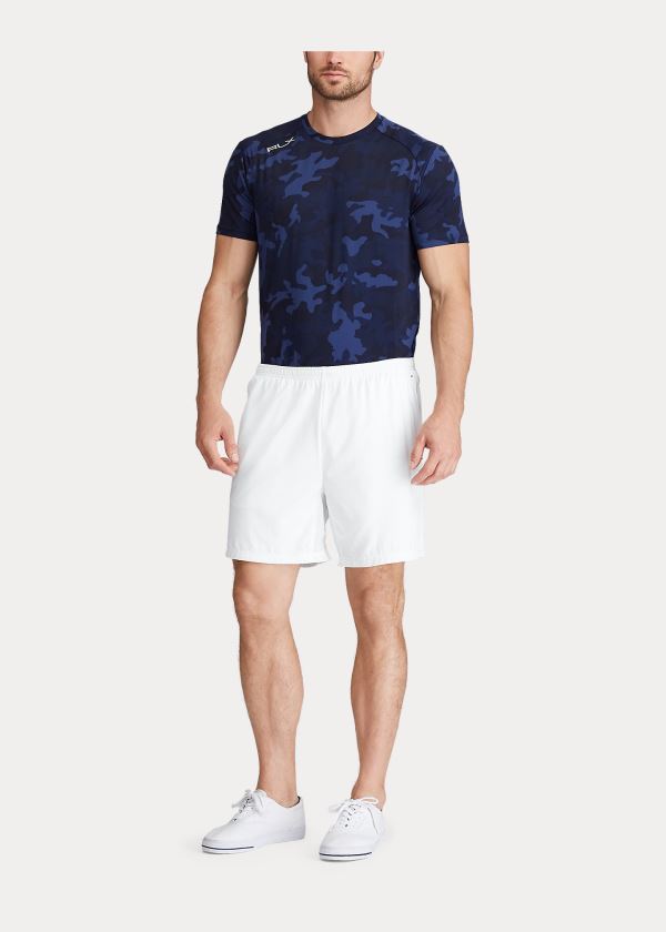 Spodenki Ralph Lauren Compression-Lined Short Męskie Białe | RQWT3612