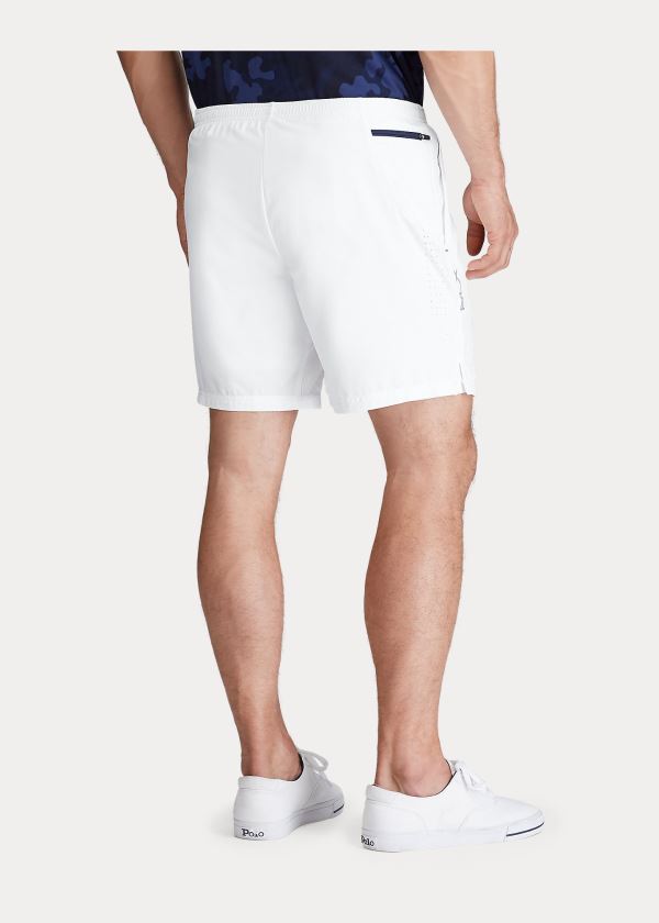 Spodenki Ralph Lauren Compression-Lined Short Męskie Białe | RQWT3612