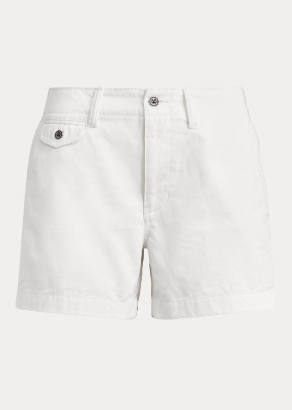 Spodenki Ralph Lauren Cotton Chino Short Damskie Białe | NYIG8818