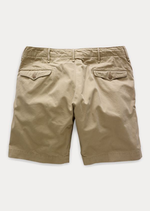 Spodenki Ralph Lauren Cotton Officer's Chino Short Męskie Khaki | KAUW9712