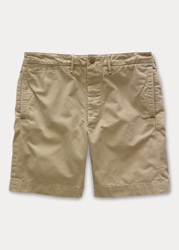 Spodenki Ralph Lauren Cotton Officer\'s Chino Short Męskie Khaki | KAUW9712