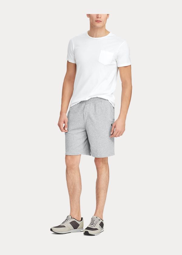 Spodenki Ralph Lauren Cotton Spa Terry Short Męskie Szare | ELKF1930