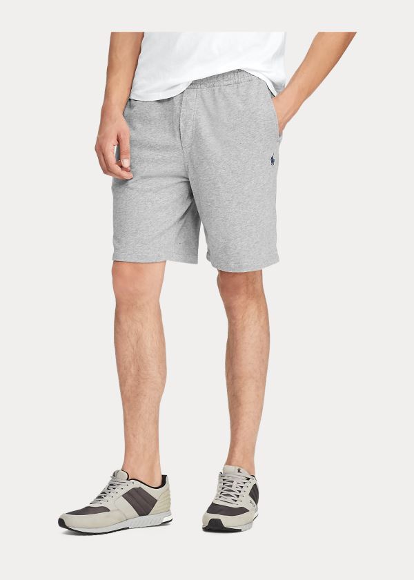 Spodenki Ralph Lauren Cotton Spa Terry Short Męskie Szare | ELKF1930