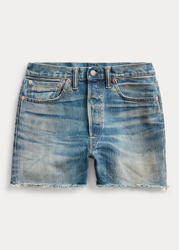 Spodenki Ralph Lauren Cutoff Denim Short Damskie Niebieskie Niebieskie | HXCL2692