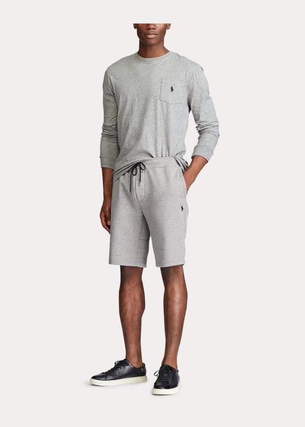 Spodenki Ralph Lauren Double-Knit Short Męskie Szare | PHHY0607