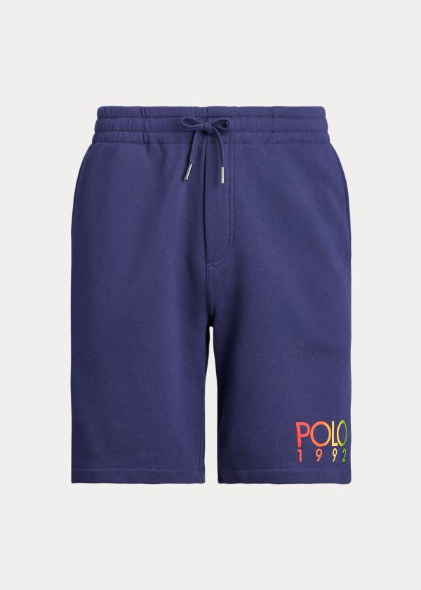 Spodenki Ralph Lauren Polo 1992 Fleece Short Męskie Granatowe | NENY1906