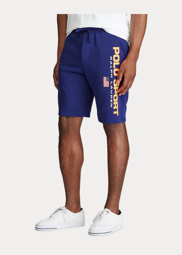 Spodenki Ralph Lauren Polo Sport Fleece Short Męskie Królewski Niebieski Niebieskie | QCUG3771