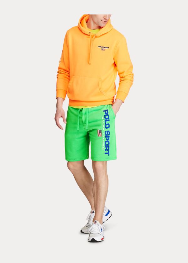 Spodenki Ralph Lauren Polo Sport Fleece Short Męskie Zielone | SBYQ1026