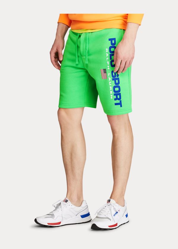 Spodenki Ralph Lauren Polo Sport Fleece Short Męskie Zielone | SBYQ1026