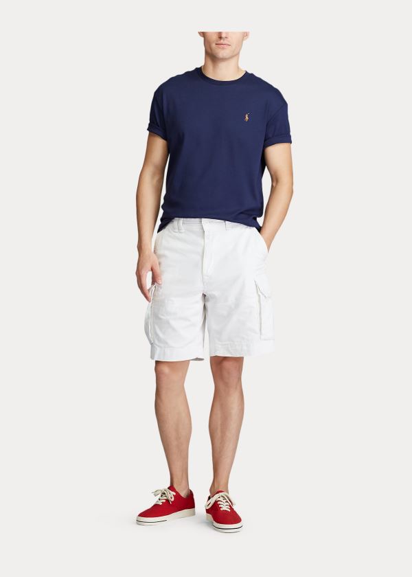 Spodenki Ralph Lauren Relaxed Fit Cargo Short Męskie Białe | MXHM2225