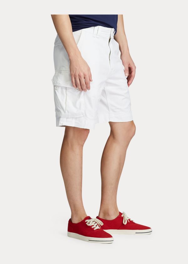 Spodenki Ralph Lauren Relaxed Fit Cargo Short Męskie Białe | MXHM2225