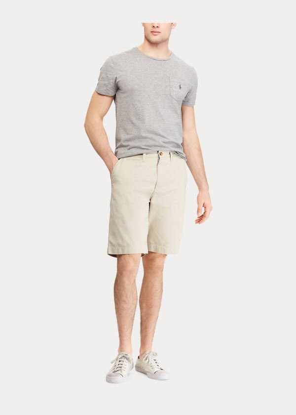 Spodenki Ralph Lauren Relaxed Fit Chino Short Męskie Beżowe | XMCY4359