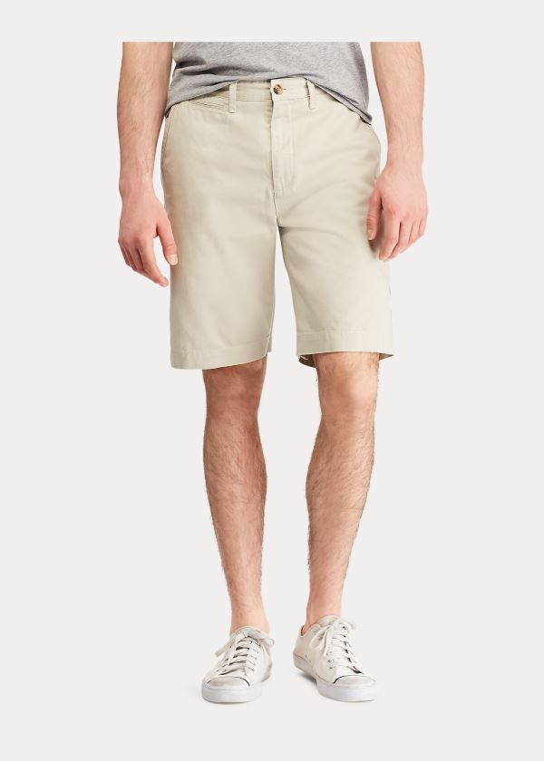 Spodenki Ralph Lauren Relaxed Fit Chino Short Męskie Beżowe | XMCY4359