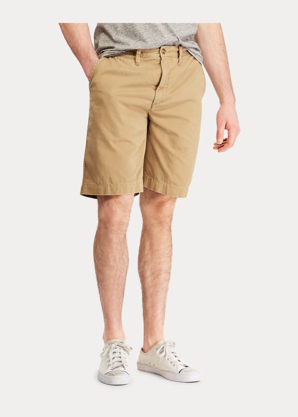 Spodenki Ralph Lauren Relaxed Fit Chino Short Męskie Brązowe | IKHB1068