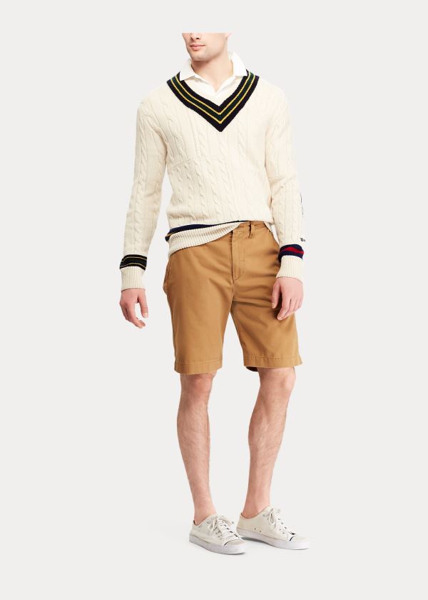 Spodenki Ralph Lauren Relaxed Fit Chino Short Męskie Khaki | APGI7628