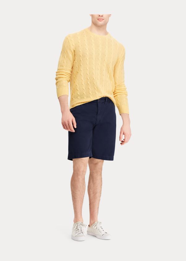 Spodenki Ralph Lauren Relaxed Fit Chino Short Męskie Granatowe | BYZT3517