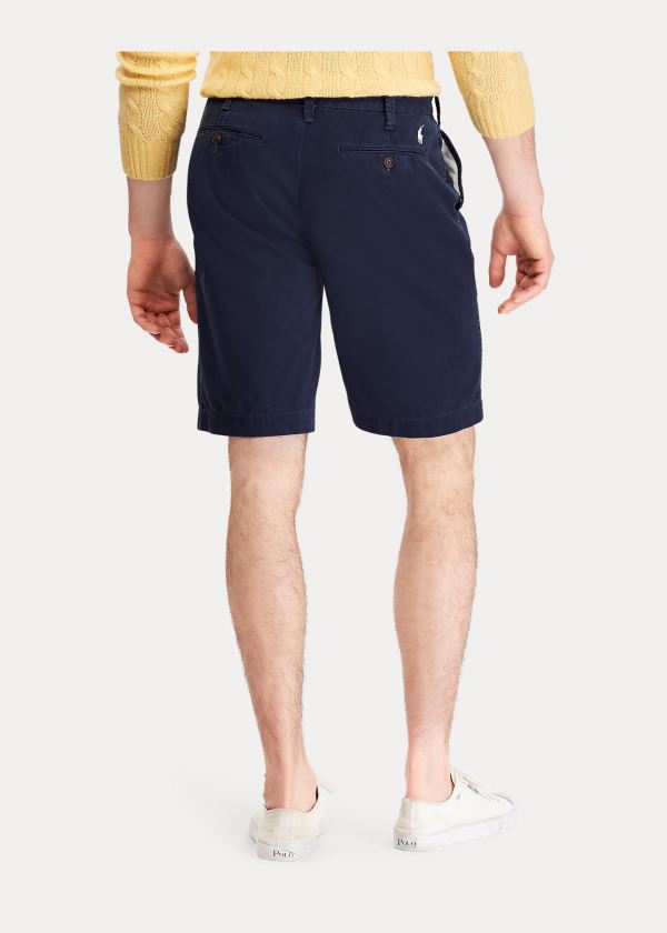 Spodenki Ralph Lauren Relaxed Fit Chino Short Męskie Granatowe | BYZT3517