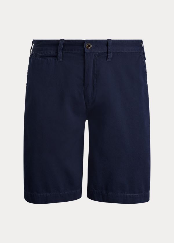 Spodenki Ralph Lauren Relaxed Fit Chino Short Męskie Granatowe | BYZT3517