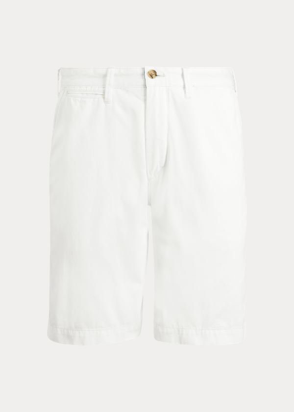 Spodenki Ralph Lauren Relaxed Fit Chino Short Męskie Białe | MNTB0158