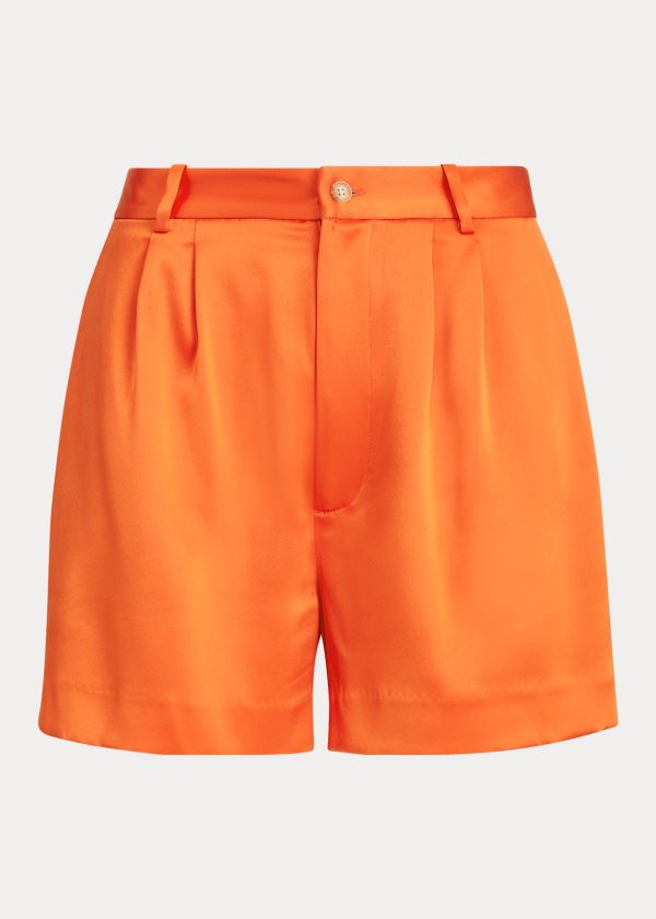 Spodenki Ralph Lauren Satin Short Damskie Pomarańczowe | PZDK5962