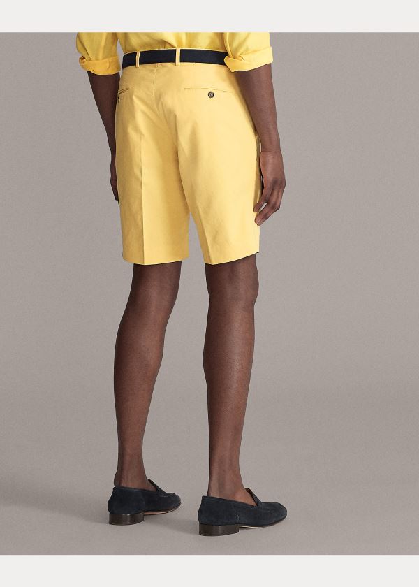 Spodenki Ralph Lauren Slim Fit Stretch Chino Short Męskie Żółte | CQQU3578