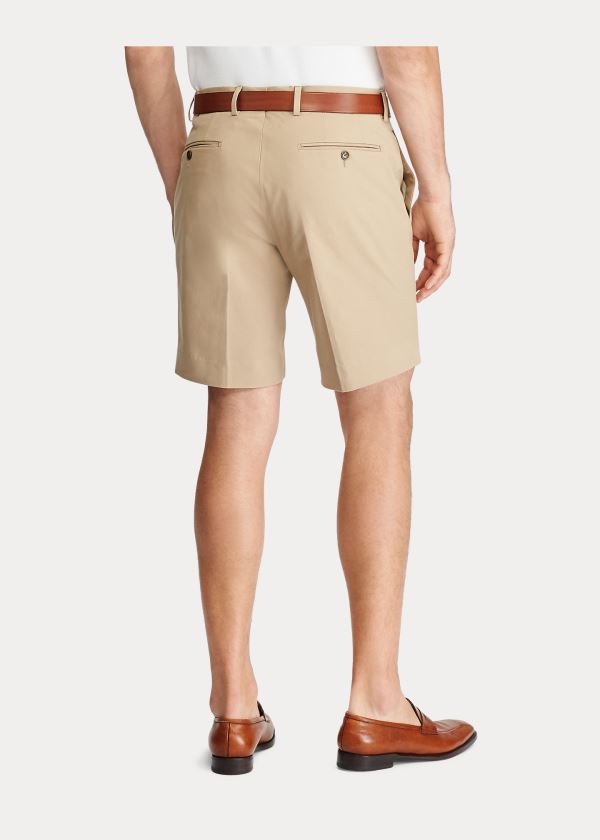 Spodenki Ralph Lauren Straight Fit Chino Short Męskie Khaki | JOUY7210