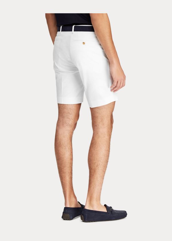 Spodenki Ralph Lauren Straight Fit Chino Short Męskie Białe | ILLK0772