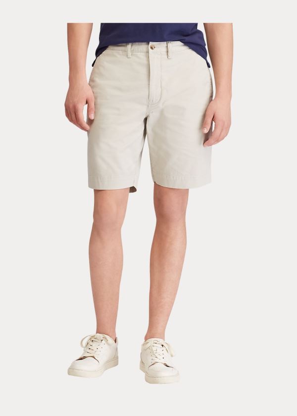 Spodenki Ralph Lauren Stretch Classic Fit Short Męskie Beżowe | BQLY7265