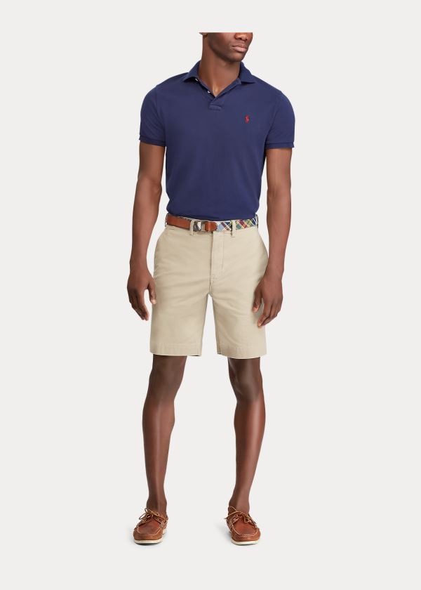 Spodenki Ralph Lauren Stretch Classic Fit Short Męskie Khaki | BOEH4954