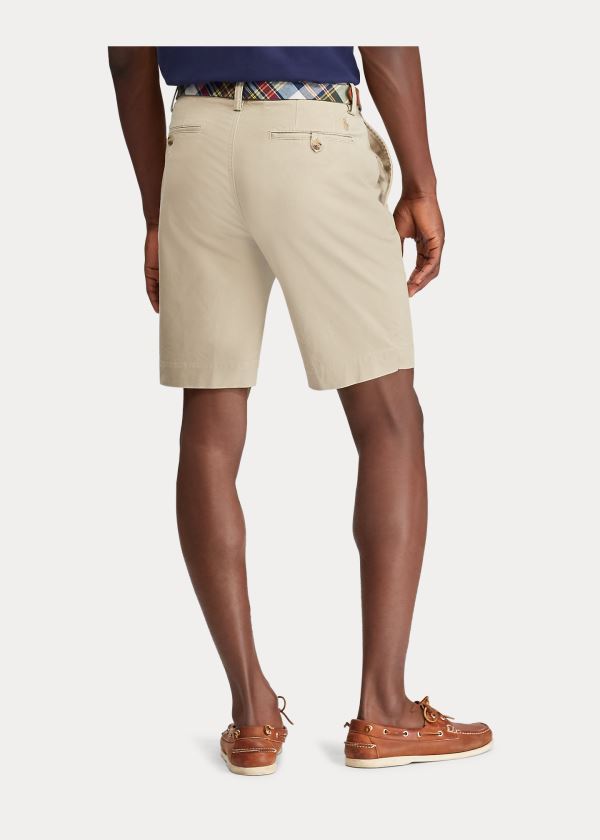 Spodenki Ralph Lauren Stretch Classic Fit Short Męskie Khaki | BOEH4954