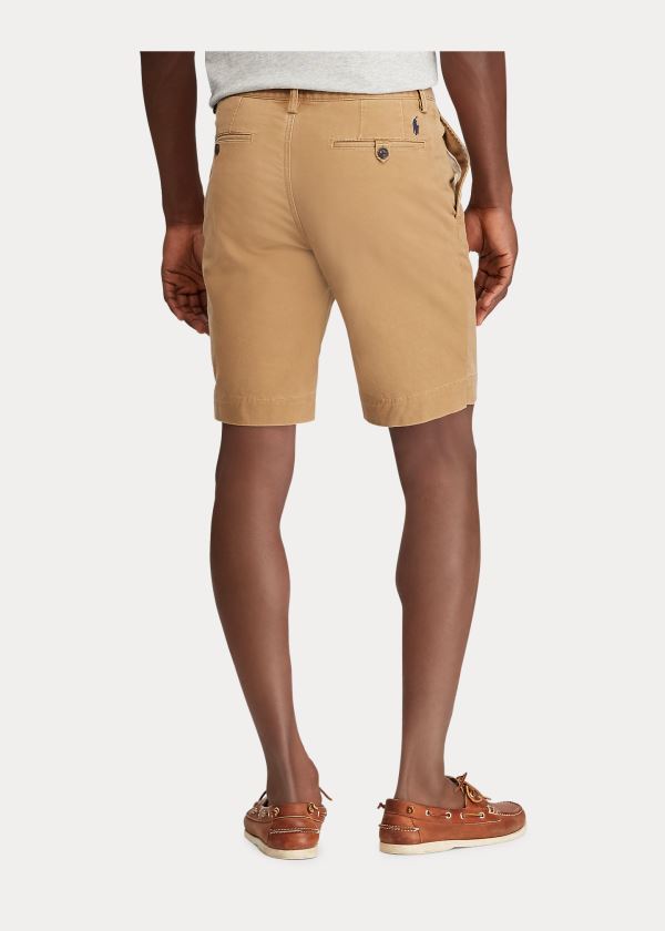 Spodenki Ralph Lauren Stretch Classic Fit Short Męskie Khaki | KCMA4766