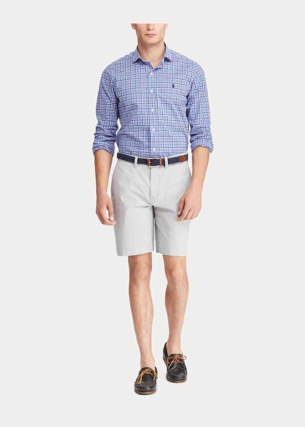 Spodenki Ralph Lauren Stretch Classic Fit Short Męskie Szare | YIGE8493