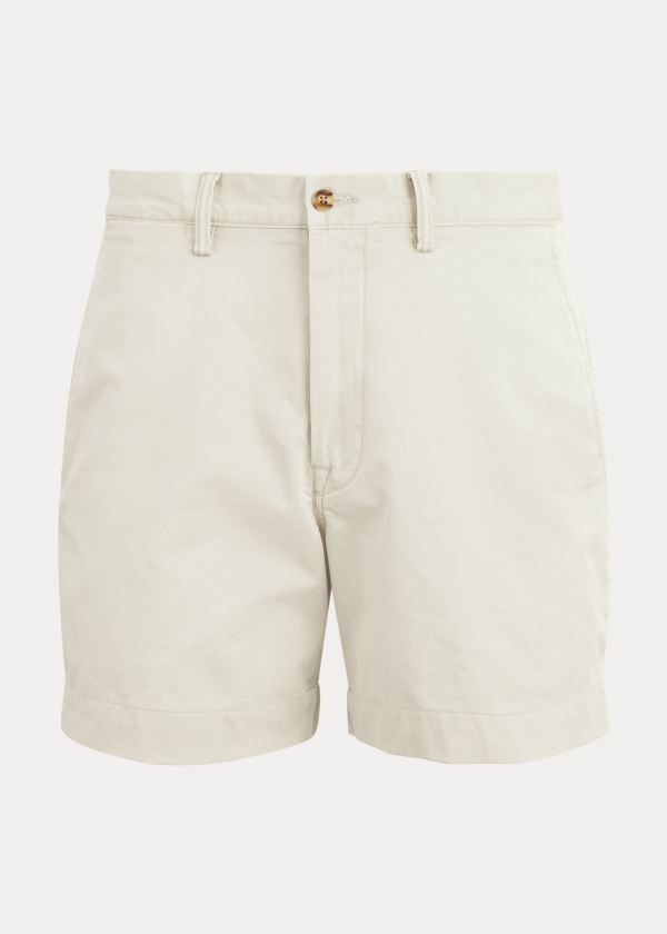 Spodenki Ralph Lauren Stretch Classic Fit Short Męskie Beżowe | EMDE6636