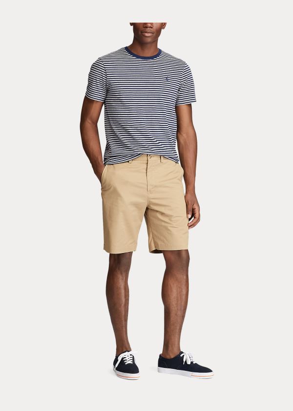 Spodenki Ralph Lauren Stretch Classic Fit Short Męskie Brązowe | QYKG4427