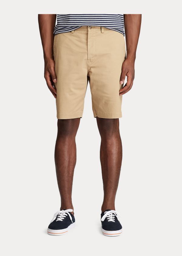 Spodenki Ralph Lauren Stretch Classic Fit Short Męskie Brązowe | QYKG4427