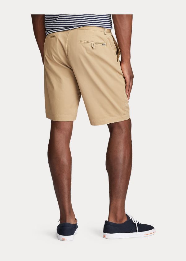 Spodenki Ralph Lauren Stretch Classic Fit Short Męskie Brązowe | QYKG4427