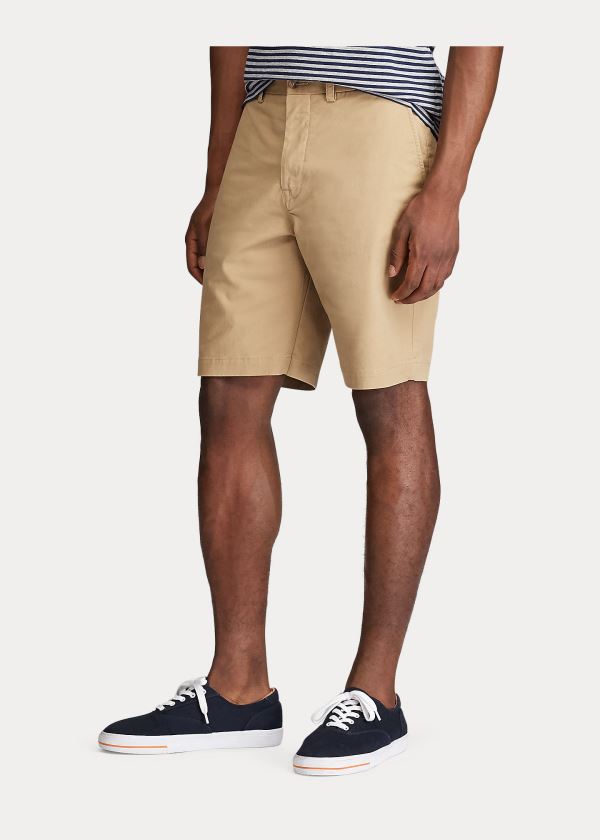 Spodenki Ralph Lauren Stretch Classic Fit Short Męskie Brązowe | QYKG4427