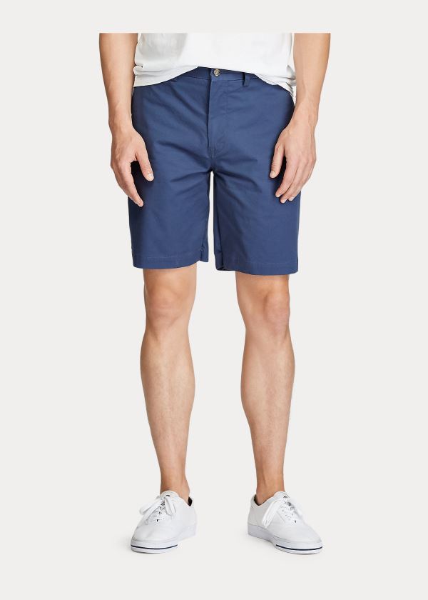 Spodenki Ralph Lauren Stretch Classic Fit Short Męskie Granatowe | IAGP5586