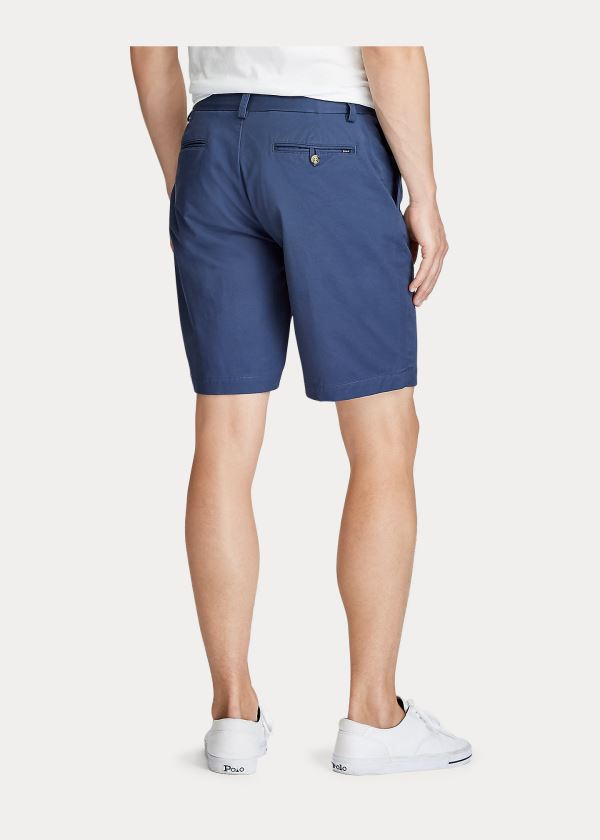 Spodenki Ralph Lauren Stretch Classic Fit Short Męskie Granatowe | IAGP5586