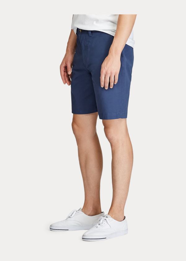 Spodenki Ralph Lauren Stretch Classic Fit Short Męskie Granatowe | IAGP5586