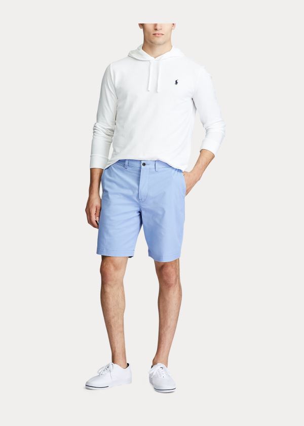 Spodenki Ralph Lauren Stretch Classic Fit Short Męskie Niebieskie | HZOP9248